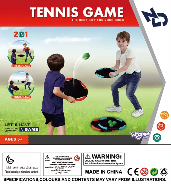Geschicklichkeitsspiel 2-in-1 Tennis Frisbee
