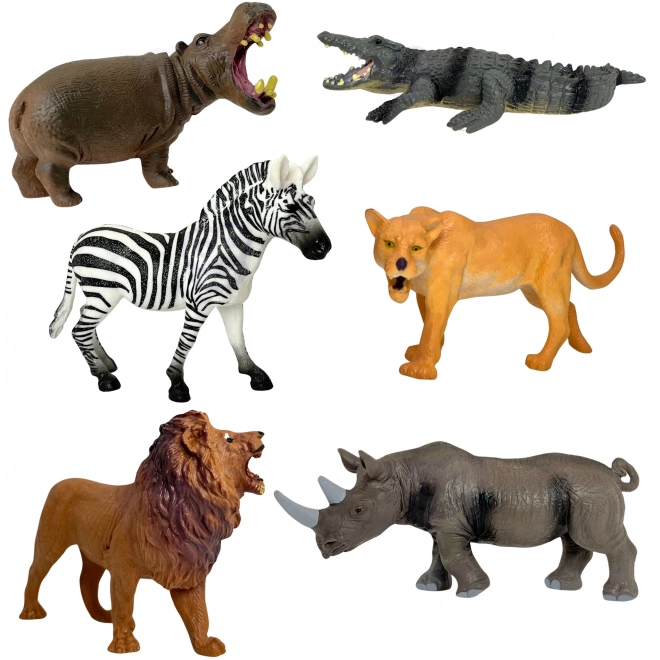 Set großer Wildtiere Figuren + Unterlage und Zubehör