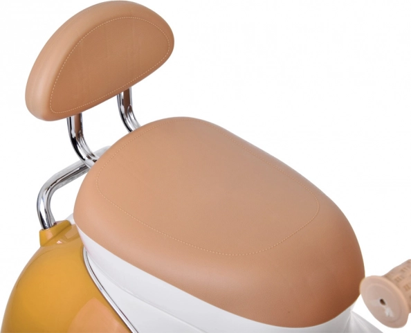 Klassischer elektrischer Kinderscooter orange – Grün