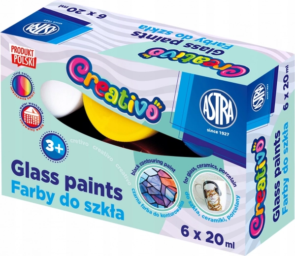 Glasfarben ASTRA CREATIVO 6×20 ml