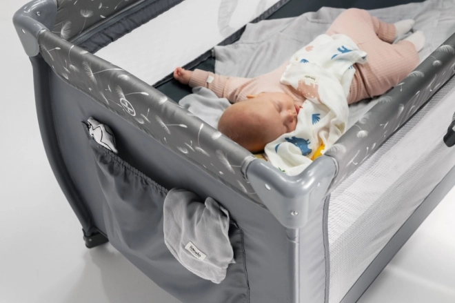 Reisebett Lionelo Stefi Plus grau multicolor