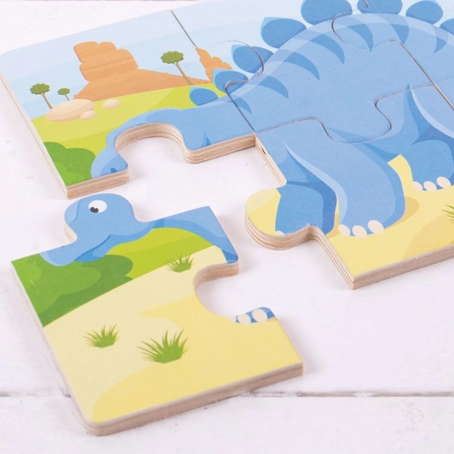 Bigjigs Toys Dinosaurier 3-in-1 Puzzle