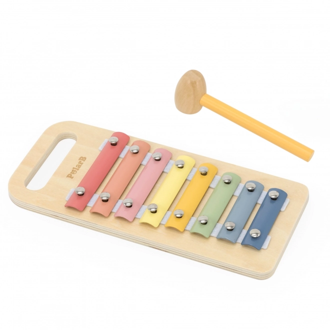 VIGA Holzspielset Schlagspiel + Xylophon 2 in 1