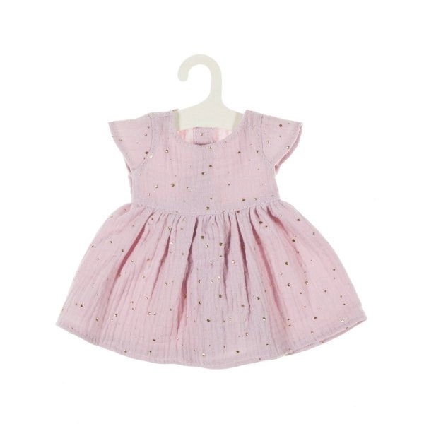 Muslin Puppe Kleid 38 cm Rosa