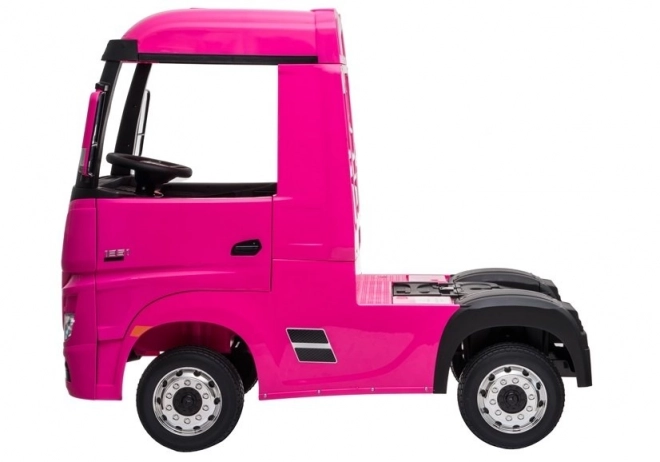 Akku Auto Mercedes Actros Pink 4x4