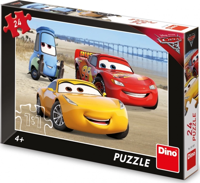 Dino Puzzle Cars 3 Am Strand 24 Teile