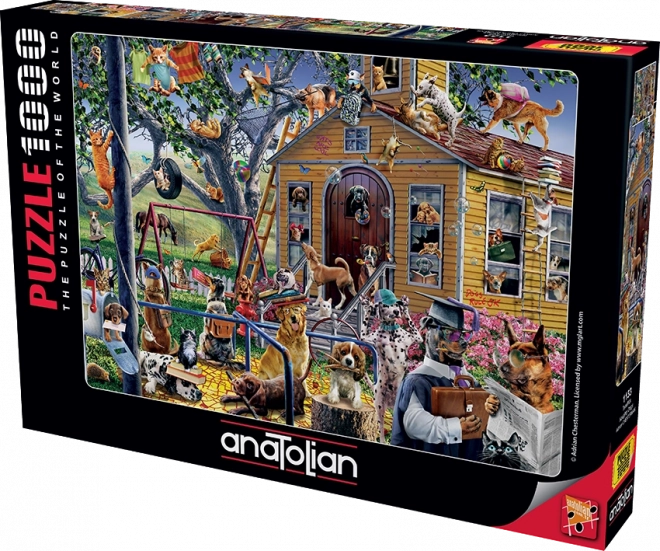 Puzzle Verspielte Hunde 1000 Teile