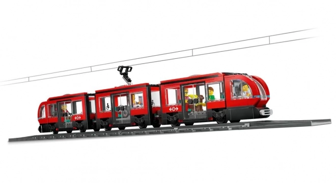 LEGO City Straßenbahn mit Haltestelle