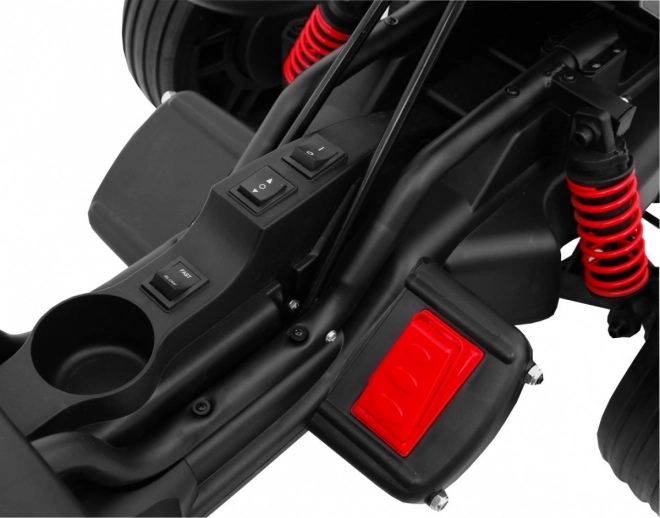 Kinder Gokart Bolid XR-1 mit Batterie Rot + verstellbarer Lenker + geformter Sitz