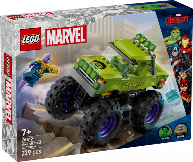 Lego Marvel Hulk Truck vs. Thanos