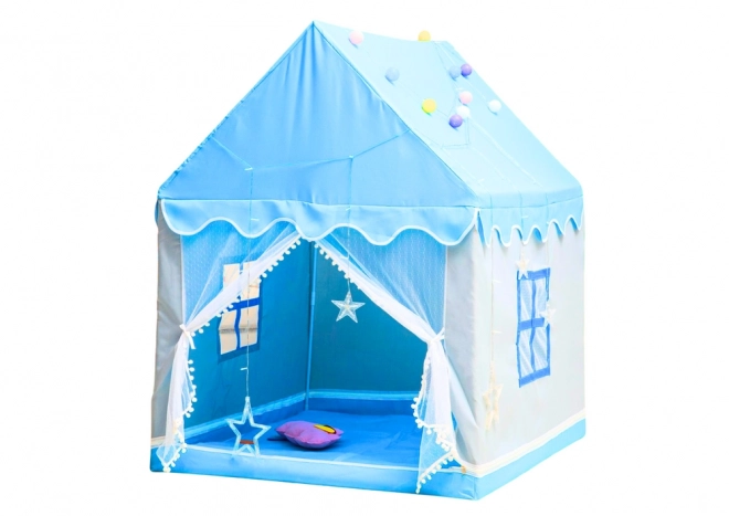 Tragbares Kinderzelt Haus Blau