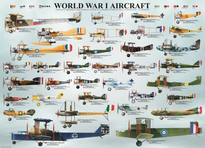 Eurographics Puzzle Flugzeuge Erster Weltkrieg 1000 Teile