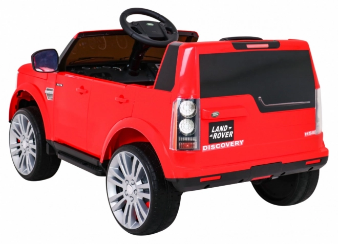 Land Rover Discovery Kinder Elektroauto Rot + Fernsteuerung + EVA Räder + langsamer Start + MP3 Radio