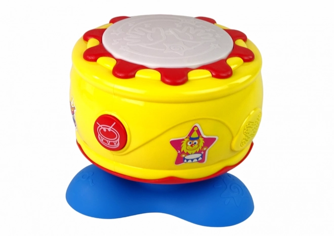 Große interaktive Musik-Trommel mit Lichtern 19 cm