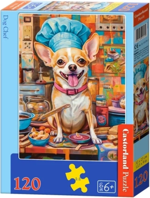 Castorland Puzzle Hund Chefkoch 120 Teile