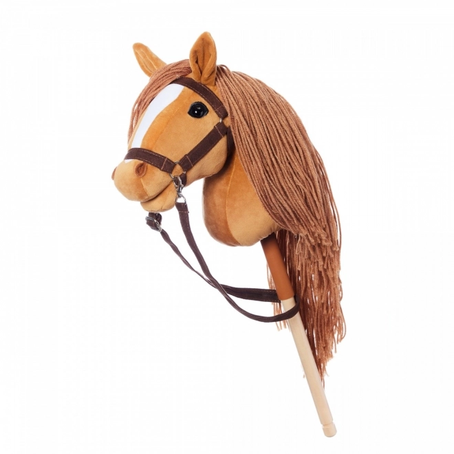 Holzpferd auf Stab Hobby Horse HOPPIHORSE Kastanienbraun