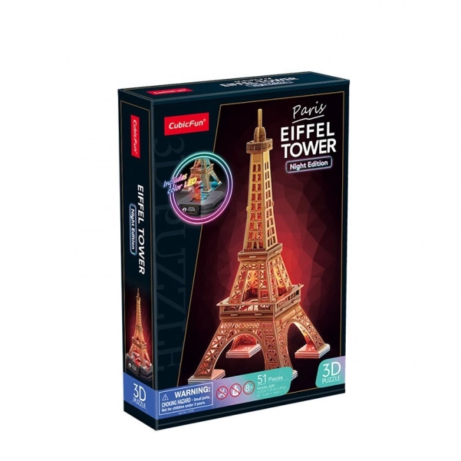 3D-Puzzle Eiffelturm Nachtversion