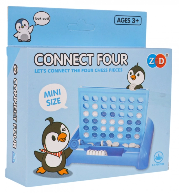 4 gewinnt Geschicklichkeitsspiel Pinguin