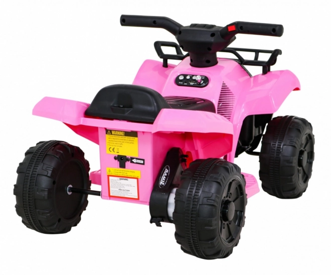 Elektrisches Kinderquad Storm Rosa mit MP3, USB und LED