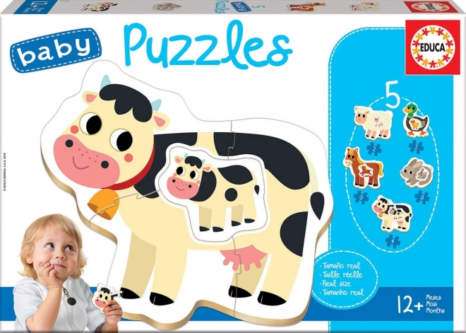 Baby-Puzzle Farmtiere mit Jungen