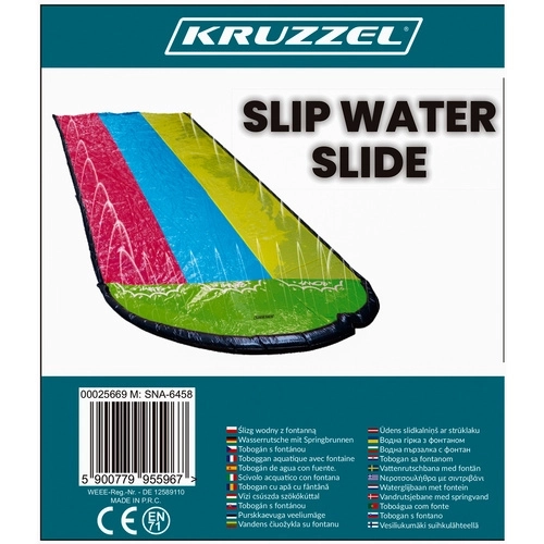 Wasserrutsche mit Fontäne für Kinder