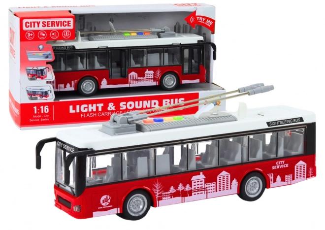 Trolleybus Spielzeug mit Licht und Sound