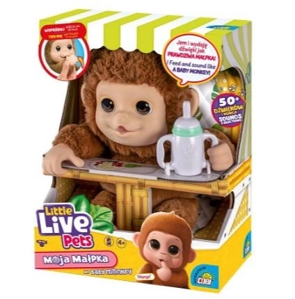 Interaktives Stofftier Little Live Pets Affe Mango
