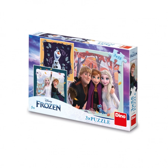 Disney Die Eiskönigin Herbst Freude Puzzle 3x55 Teile