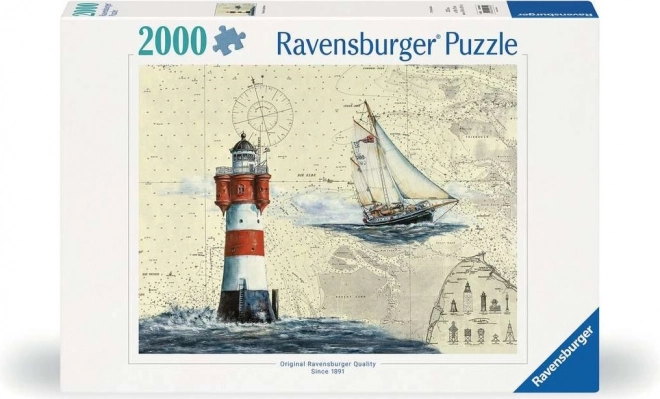 Romantischer Leuchtturm Puzzle 2000 Teile