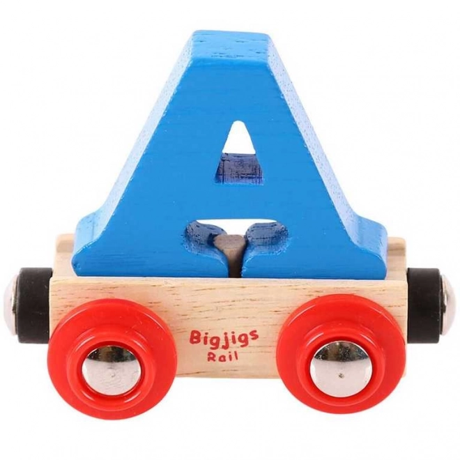 Bigjigs Rail Holzbuchstaben Waggon - Buchstabe A