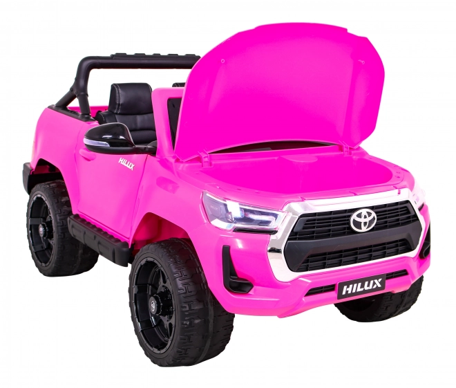 Toyota Hilux auf Batterie für Kinder Rosa + Antrieb 4x4 + Fernbedienung + 2 Sitzplätze + MP3 Radio + LED