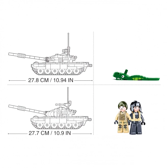 Sluban Modellbau Kampfpanzer T-72B3 2-in-1