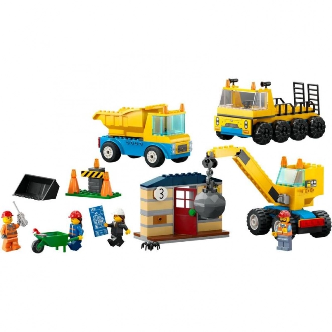 Lego Stadt Abrisskran und LKW-Set