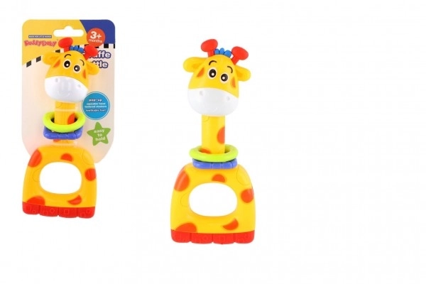 Bunte Babyrassel Giraffe Spielzeug