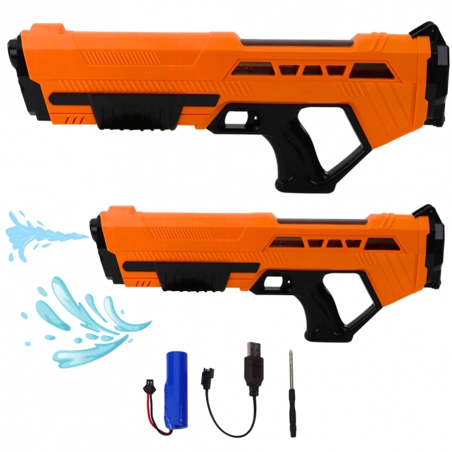 Elektrische Wasserpistole orange