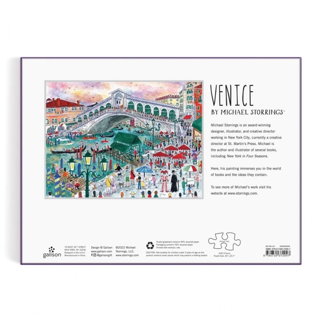 Galison Venedig Puzzle von Michael Storrings 1500 Teile