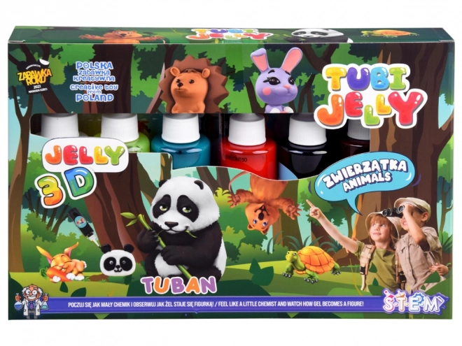 Tubi Jelly Set 6 Farben - Tiere