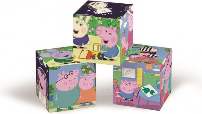 Clementoni Bildwürfel Peppa Pig, 6 Würfel