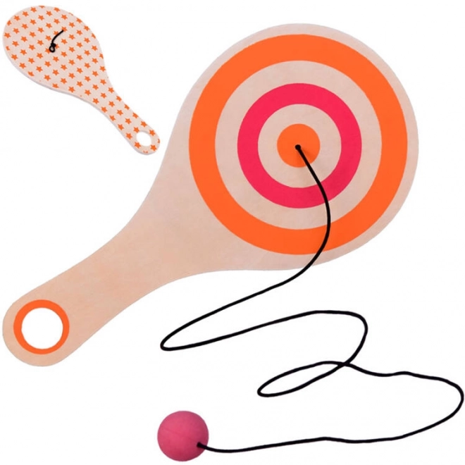 Holzpalette mit Ball am Seil für das Training SP0749