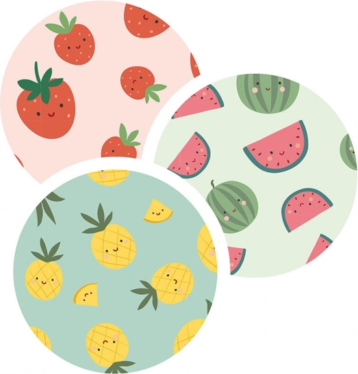 Vilac Set von 3 Koffern mit Obstmotiven