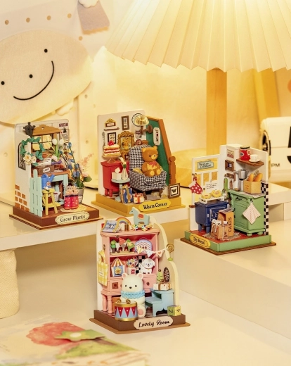 Bezaubernder Mini-Garten als Dekoration