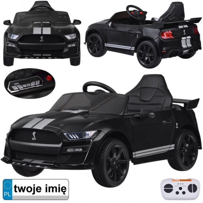 Batteriebetriebenes Auto Ford Mustang Shelby für Kinder – Schwarz