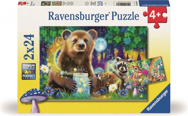 Ravensburger Puzzle Freunde aus dem Zauberwald 2x24 Teile