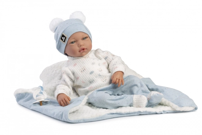 Realistische Babypuppe mit Weichem Stoffkörper 38 cm