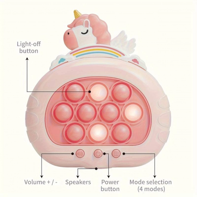 Woopie Elektronisches Pop It Spiel Einhorn