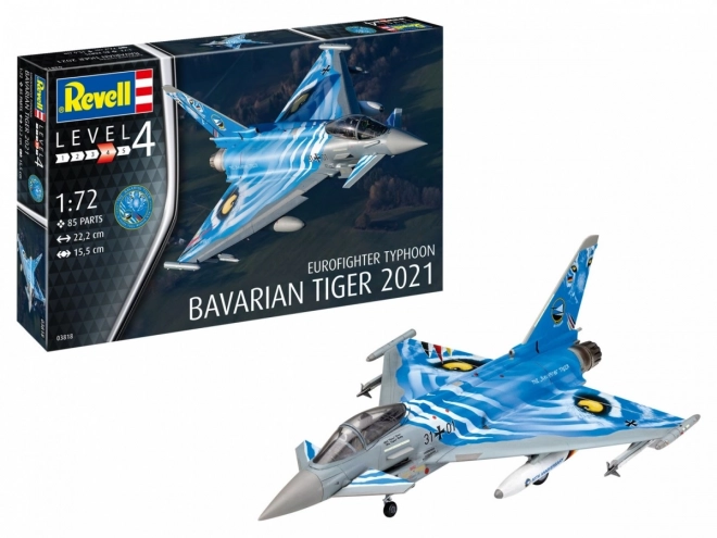 Plastikmodell Eurofighter Typhoon Bavarian Tiger im Maßstab 1/72