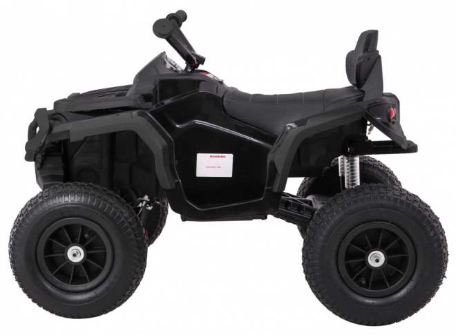 Kinder-Quad ATV Air Batterie Quad Schwarz + aufblasbare Räder + Radio MP3 + langsamer Start