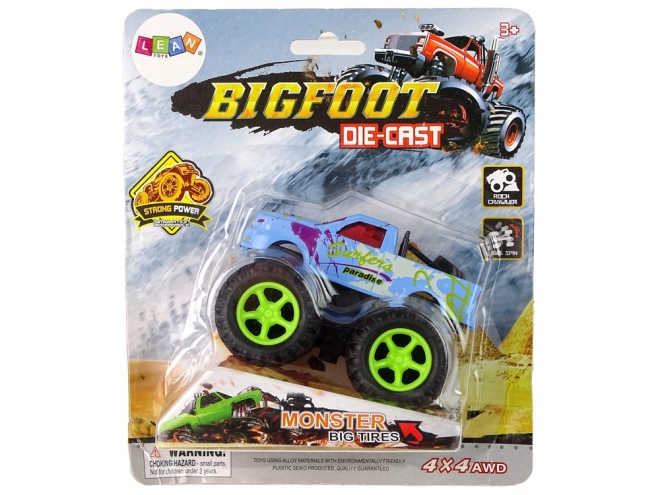 Monster Truck Spielzeugauto mit Rückziehantrieb und Sprungrampe