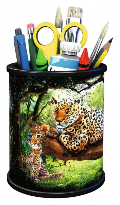 Ravensburger 3D Puzzle Stifthalter mit Leoparden-Motiv