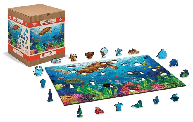 Holzpuzzle Taucherparadies 2-in-1, 400 Teile